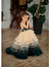 Elegant Beaded Lace Tulle Flower Girl Dress
